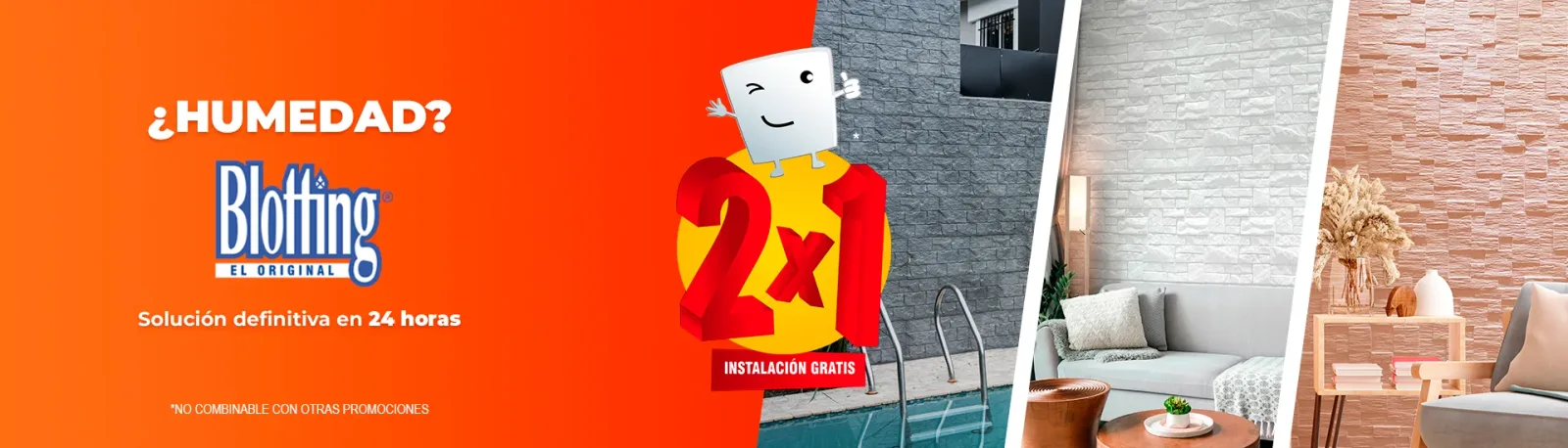 ¿Humedad? Blotting, el original: solución definitiva en 24 horas. 2x1 con instalación gratis