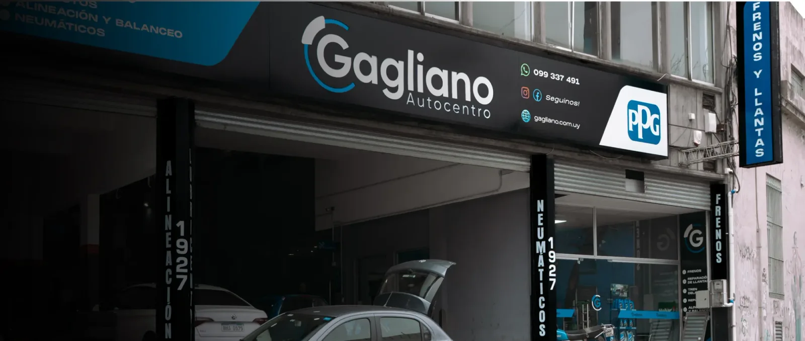Fachada de Gagliano Autocentro en Yaguarón 1927